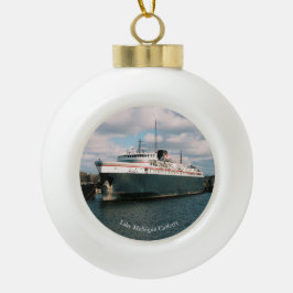 Badger- oder Schneeflocke Keramik Kugel-Ornament