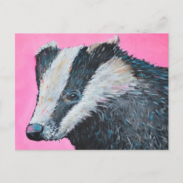 Badger Postkarte (Vorderseite)
