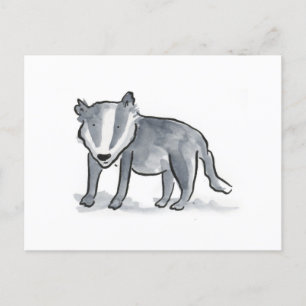 Badger Postkarte