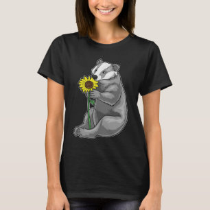 Badger Sonnenblume Blume T-Shirt