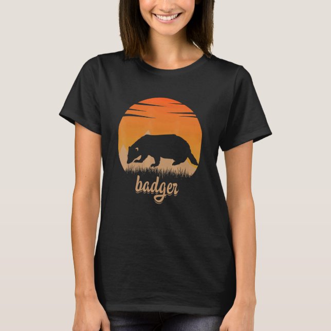 Badger Tier heiß im Berg in der Natur T-Shirt (Vorderseite)