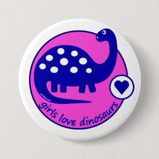 Badges Avec Agrafe Dinosaure rose bleu lumineux simple mignon pour