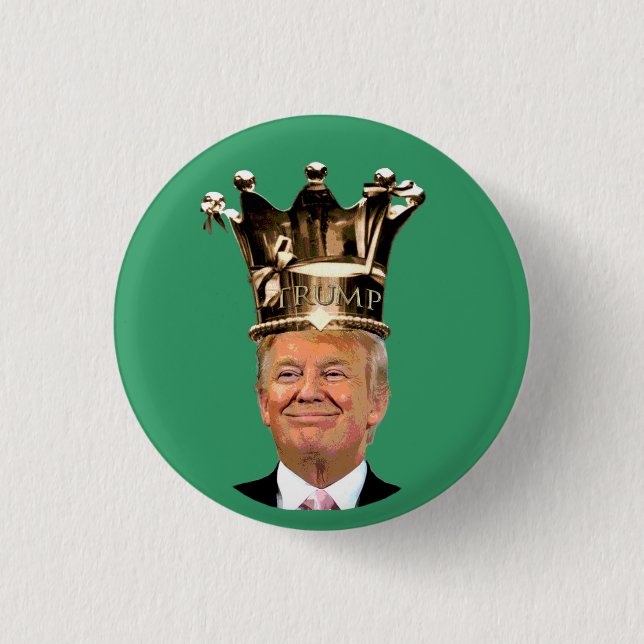 Badges Avec Agrafe Le Roi Trump (Devant)