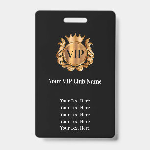 Badges d'adhésion au Club VIP de Budget en Gros Cl