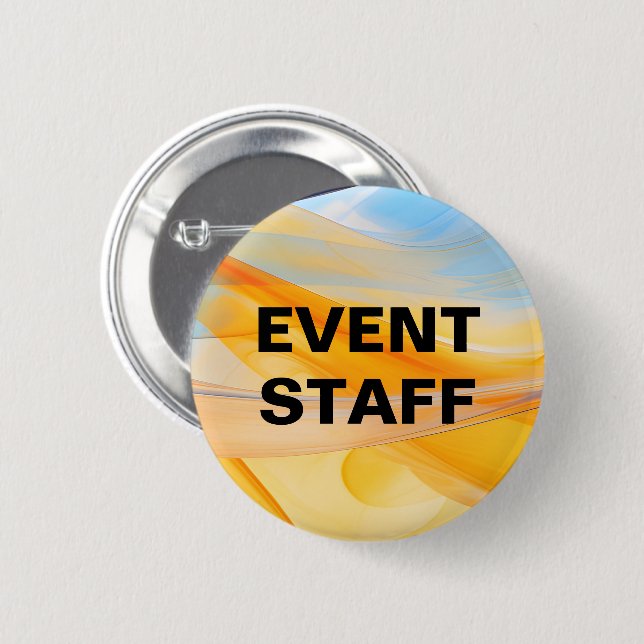 Badges de boutons modernes pour le personnel d'évé (Devant & derrière)