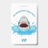 Badges de fête sur la plage avec texte personnalis