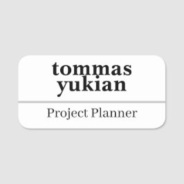 Badges de nom d'employé de petite entreprise