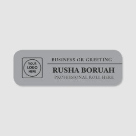 Badges de nom personnalisés avec logo d'entreprise