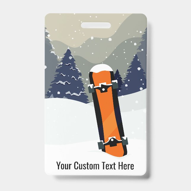 Badges de snowboard personnalisés (Front)