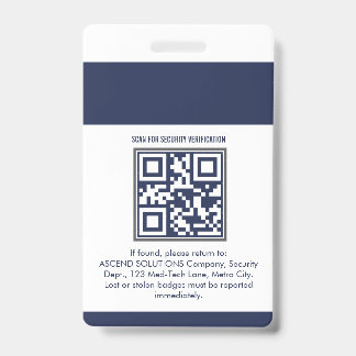Badges d'employés du personnel - Carte d'accès de