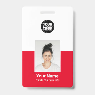 Badges d'ID de sécurité de l'entreprise photo pers