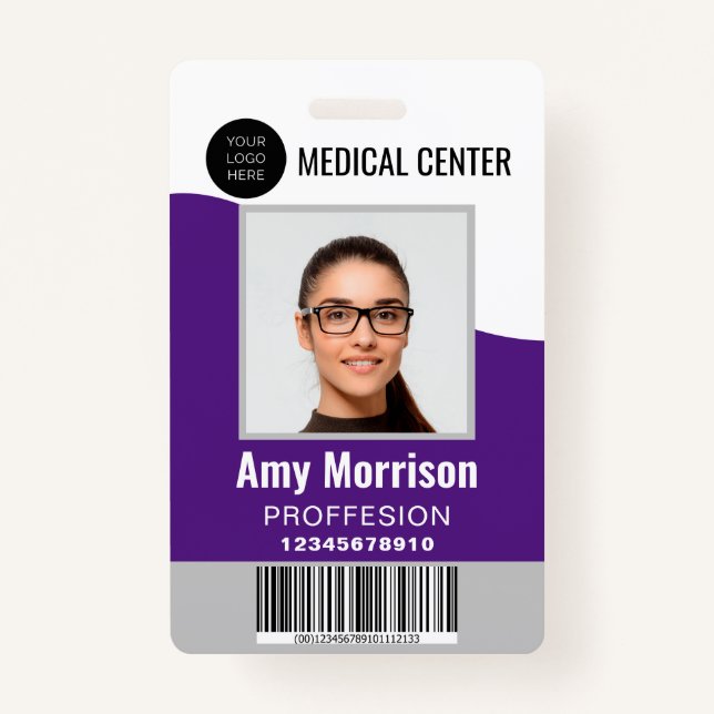 badges d'identification avec bannières pour les em (Devant)
