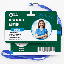 Badges d'identification d'hôpital et d'entreprise
