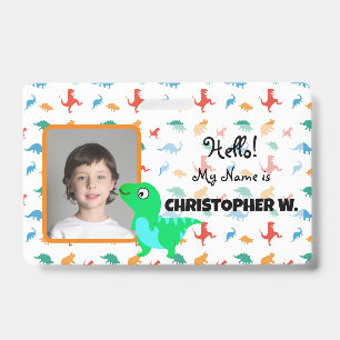 Badges Enfants Motif Dinosaure T-Rex Bébé