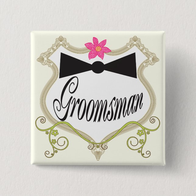Badges Mariages Groomsman BowTie (Devant)