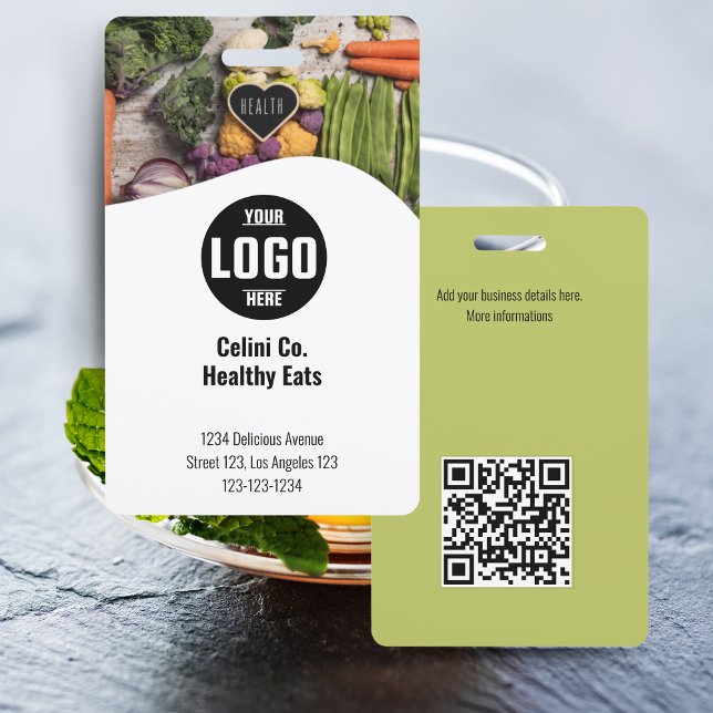 Badges noirs personnalisées avec photo et logo - P (Personalized Black Badges with Photo & Logo - Professional Branding)