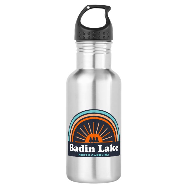 Badiersee North Carolina Rainbow Edelstahlflasche (Vorderseite)