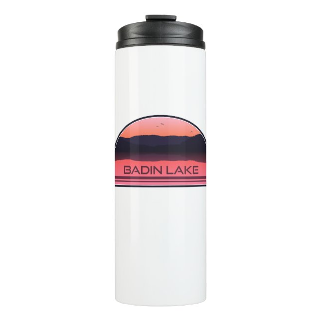 Badiersee North Carolina Red Sunrise Thermosbecher (Vorderseite)