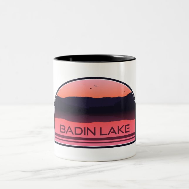 Badiersee North Carolina Red Sunrise Zweifarbige Tasse (Mittel)