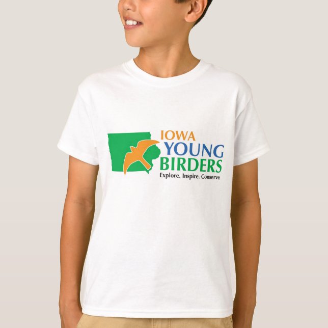 Badine le T-shirt avec le jeune logo de Birders de (Devant)