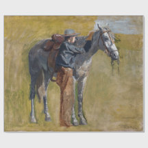 Badlands, Cowboy Horse Old West Thomas Eakins
