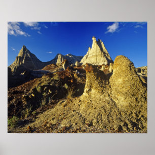 Badlands-Formationen im Provinzialpark Dinosaur 2 Poster
