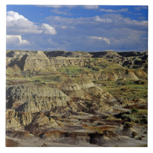 Badlands-Formationen im Provinzialpark Dinosaur 4 Fliese