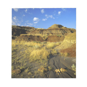 Badlands im Dinosaur Provincial Park in Alberta, Notizblock