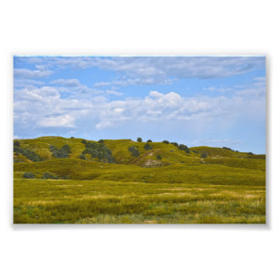 Badlands National Park Grasflächen, South Dakota Fotodruck