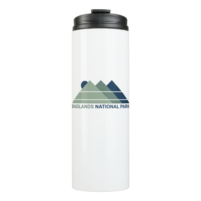 Badlands National Park Mountain Sun Thermosbecher (Vorderseite)