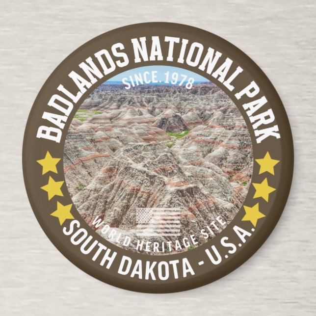 Badlands National Park Mountains Landscape Magnet (Von Creator hochgeladen)