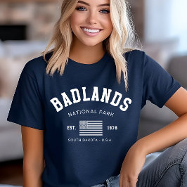 Badlands National Park Plains Landscape Tri-Blend Shirt
