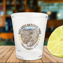 Badlands National Park Plains Photo Schnapsglas