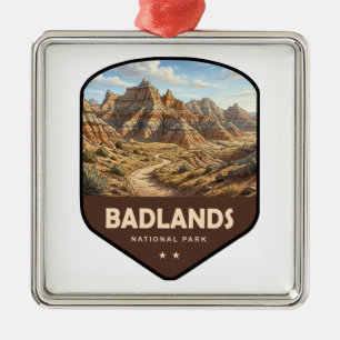 Badlands National Park Schild Ornament Aus Metall