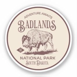 Badlands National Park South Dakota Aufkleber