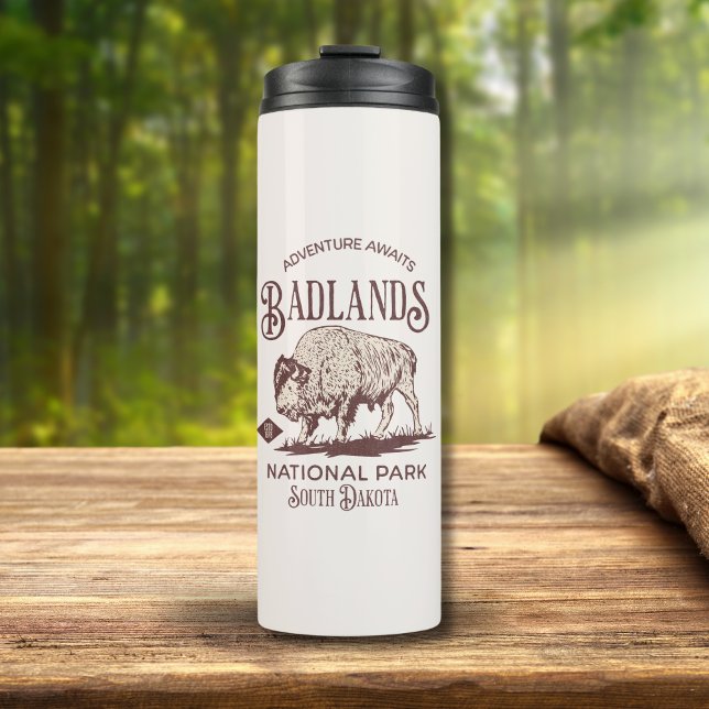 Badlands National Park South Dakota Funny Travel Thermosbecher (Von Creator hochgeladen)