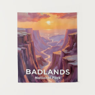 Badlands National Park South Dakota Malerei Wandteppich