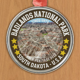 Badlands National Park South Dakota Ornament Aus Metall