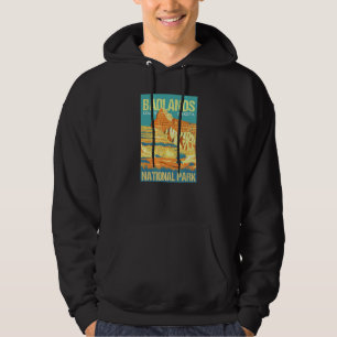 Badlands National Park South Dakota Poster Design Hoodie
