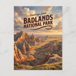 Badlands National Park South Dakota Postkarte