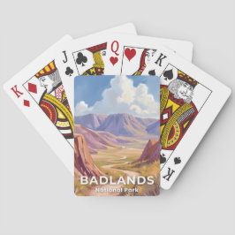 Badlands National Park South Dakota Reise Kunst Spielkarten