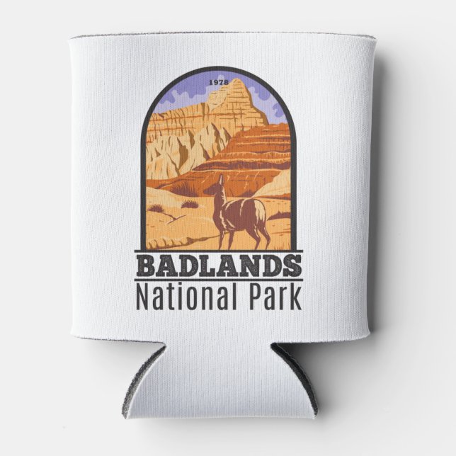 Badlands National Park South Dakota Vintag Dosenkühler (Vorderseite)