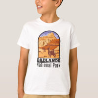 Badlands National Park South Dakota Vintag T-Shir