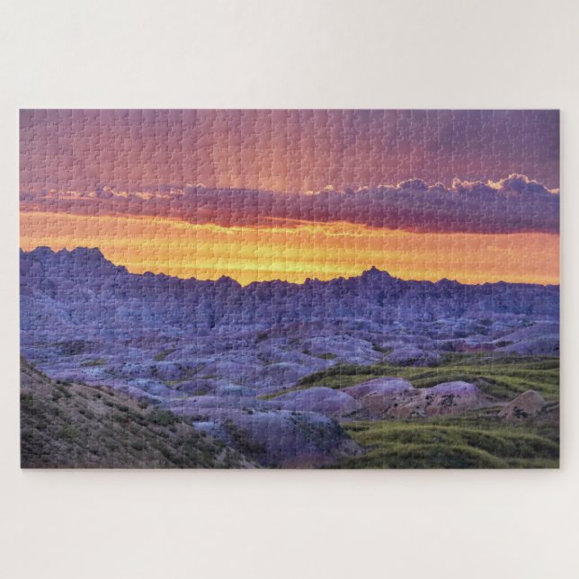 Badlands National Park Sunset, South Dakota (Horizontal)