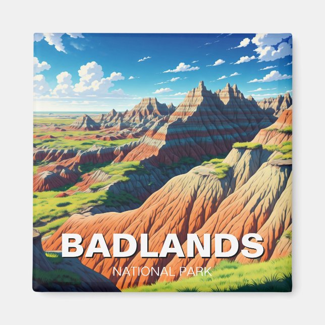 Badlands National Park Travel Magnet (Vorne)