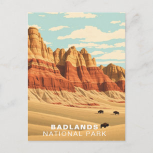 Badlands National Park USA South Dakota Postkarte