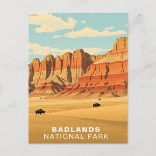 Badlands National Park USA South Dakota Postkarte