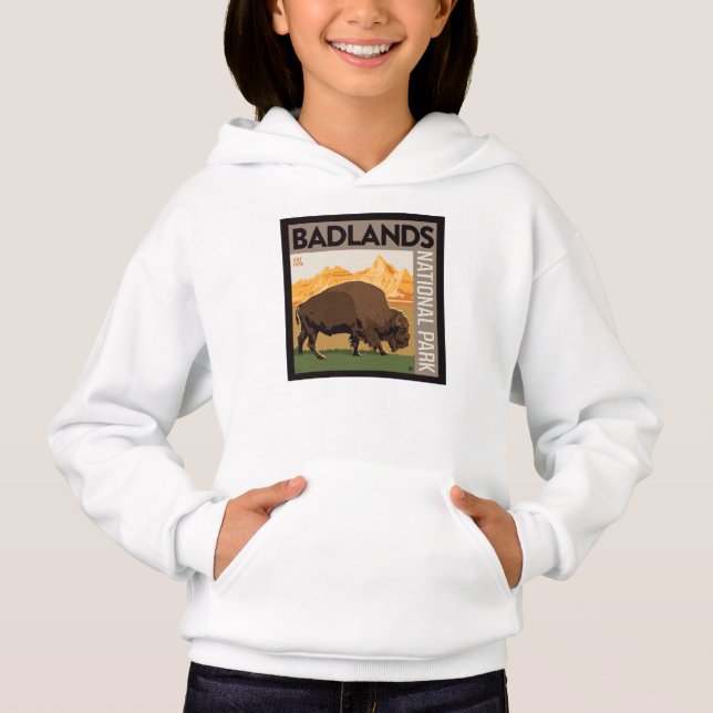 Badlands-Nationalpark | Buffalo Hoodie (Vorderseite)