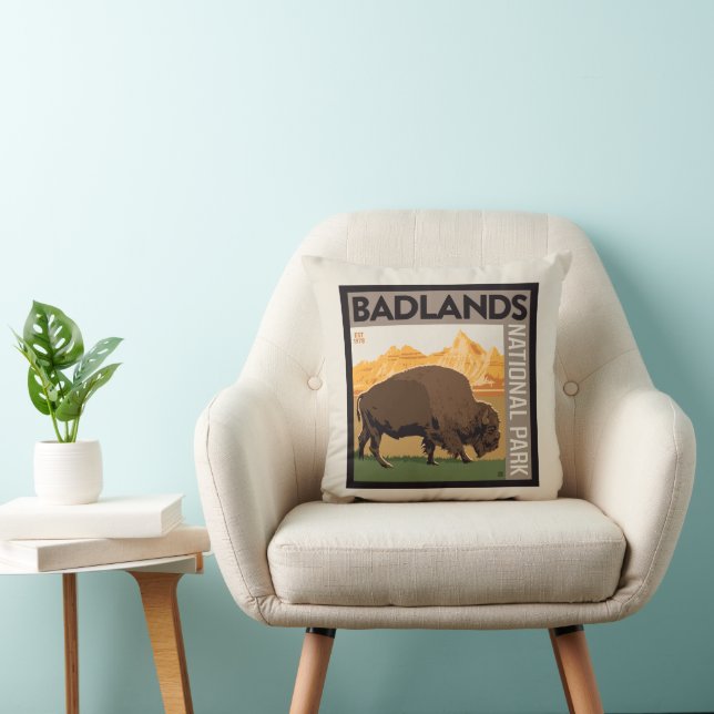 Badlands-Nationalpark | Buffalo Kissen (Stuhl )