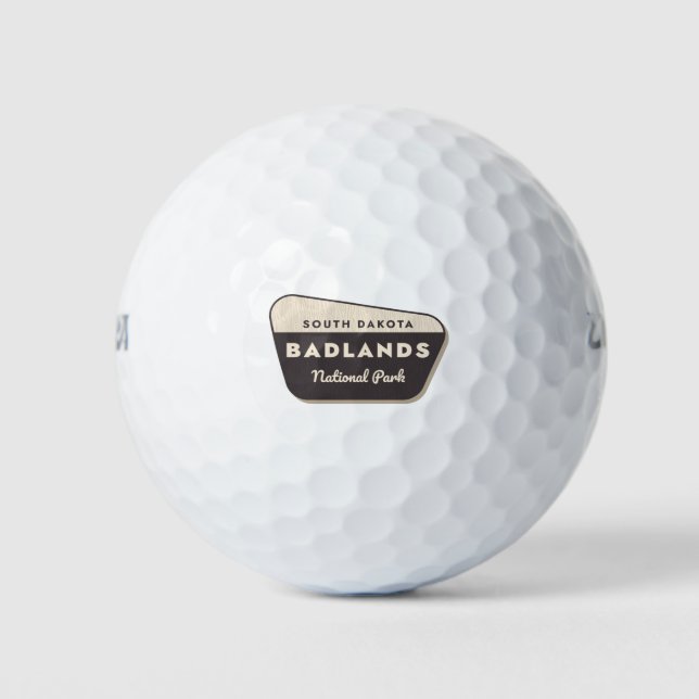 Badlands-Nationalpark Golfball (Vorderseite)